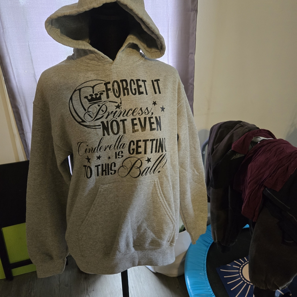 Gildan Gray Pullover Hoodie Sweatshirt